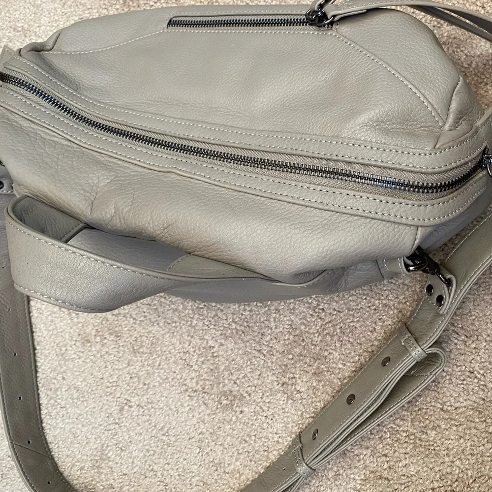 Christopher Kon Vika Crossbody Duffel Purse Putty Tone - Picture 10 of 11